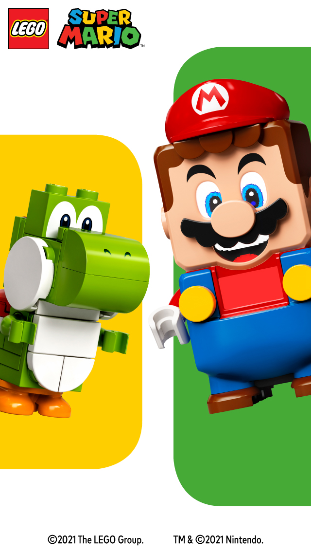 my.nintendo.com/Wallpaper – LEGO Super Mario - Mario and Green Yoshi/LegoSuperMario_MarioGreenYoshi_Wallpaper_(640x1136).jpg